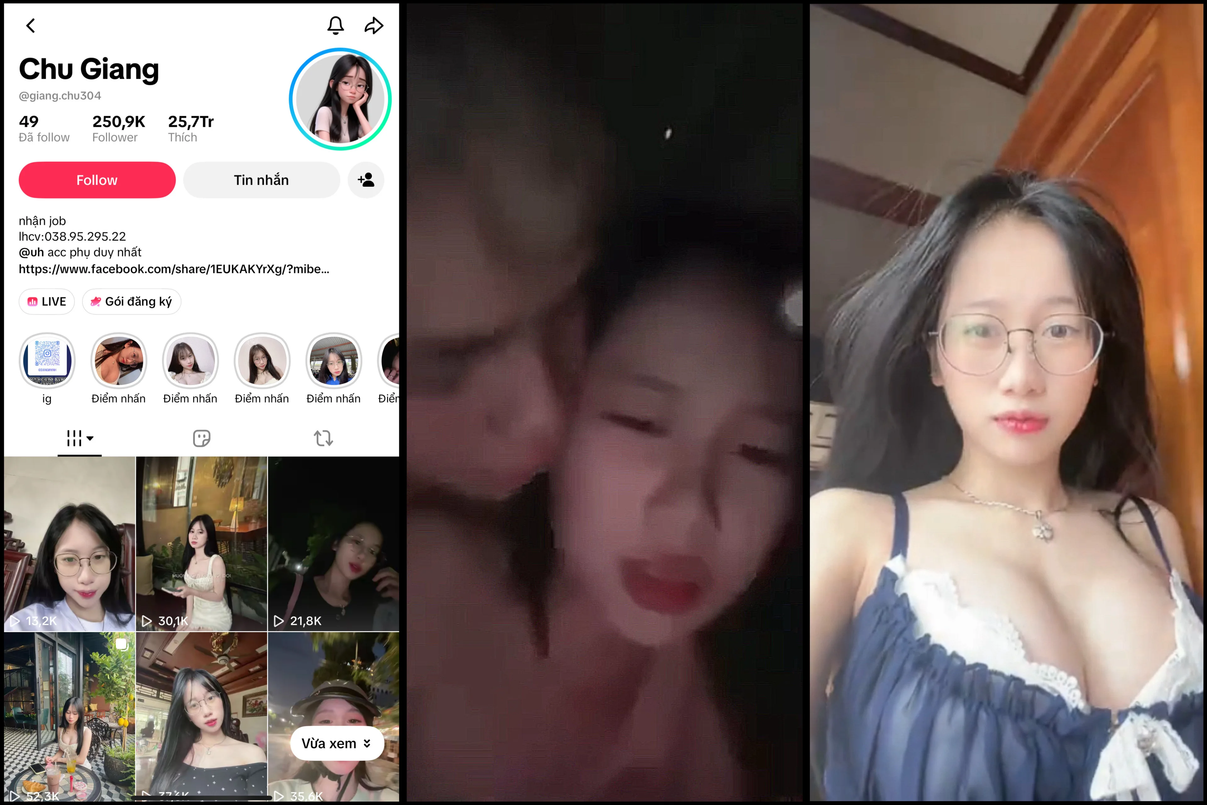 [Hot Scandal] Hot Tiktoker Chu Giang hơn 200k FL lộ clip bị ny địt tung lồn khẩu dâm nát phòng khuyến cáo nhỏ volume